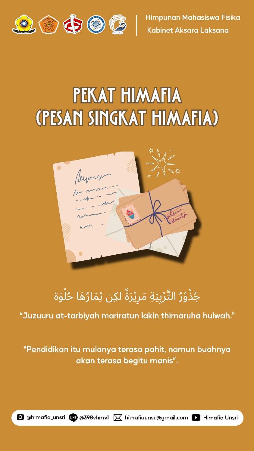 PESAN SINGKAT (PEKAT HIMAFIA)